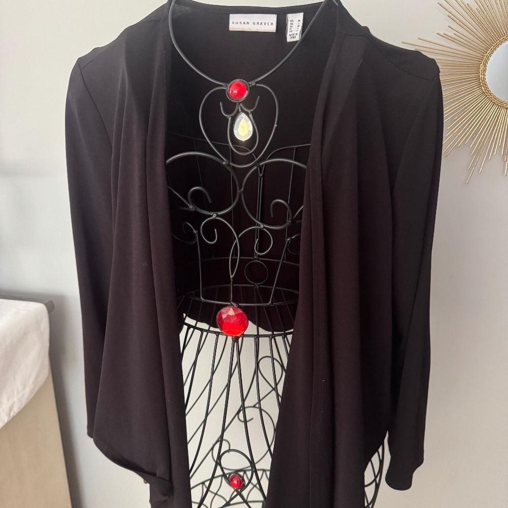 Susan graver cropped cardigan